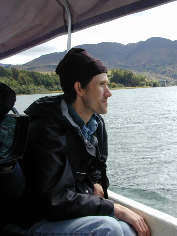 Ian on the boat